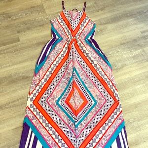 Pattern maxi dress